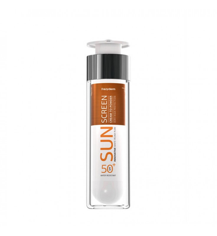 Frezyderm Sun Screen Cream-To-Powder - Αντηλιακό Προσώπου με Αίσθηση Πούδρας SPF50+ 50ml