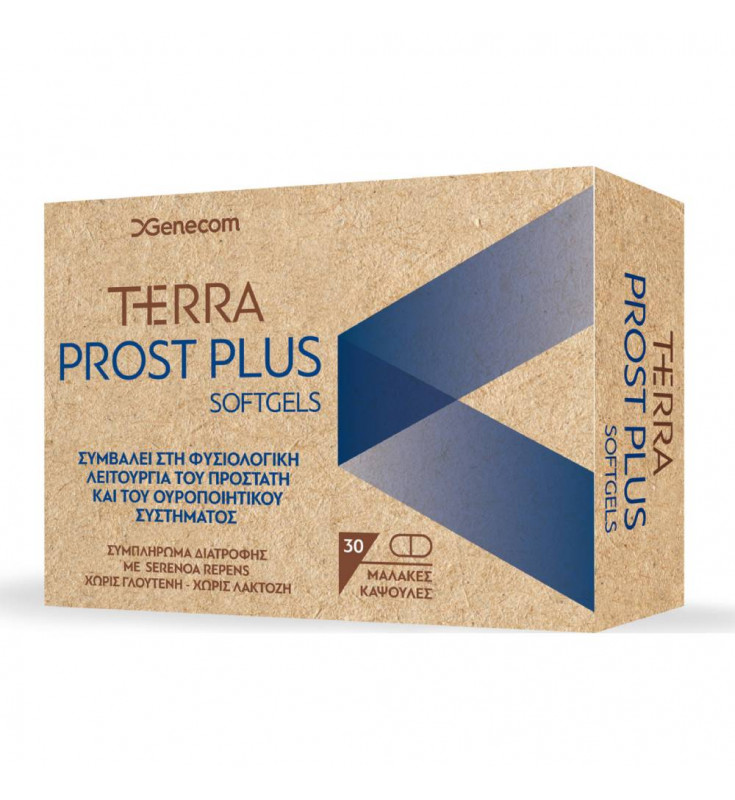 Genecom Terra Prost Plus Συμπλήρωμα για την Υγεία του Προστάτη 30 μαλακές κάψουλες