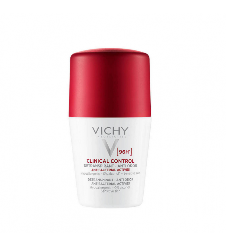 Vichy Clinical Control Roll-On Deodorant & Antiperspirant 96h 50ml
