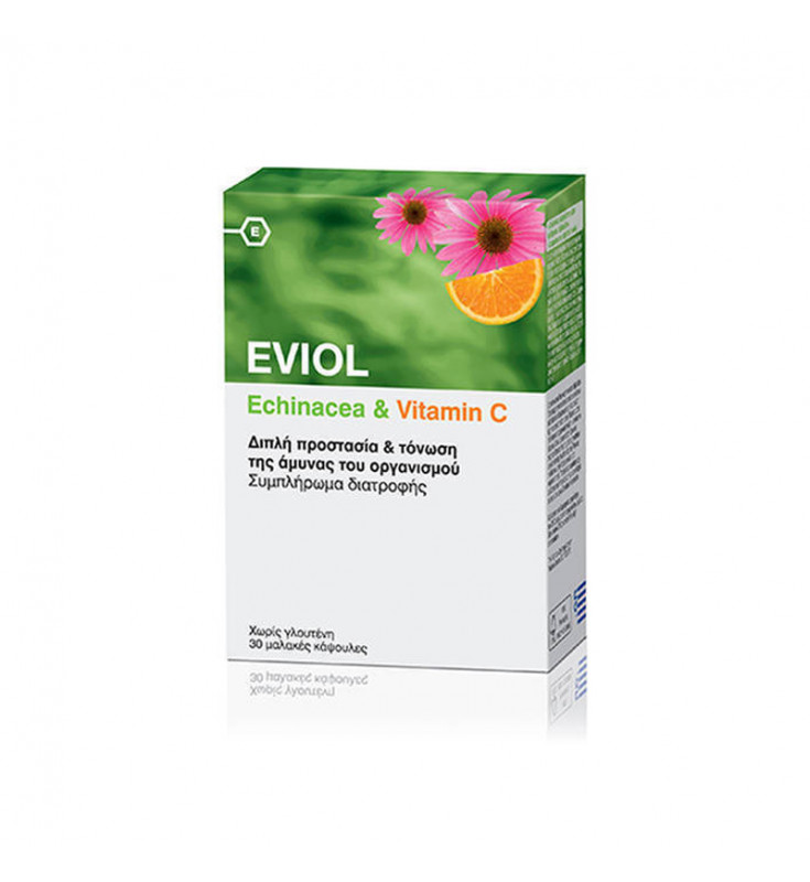 Eviol Echinacea and Vitamin C, 30 caps