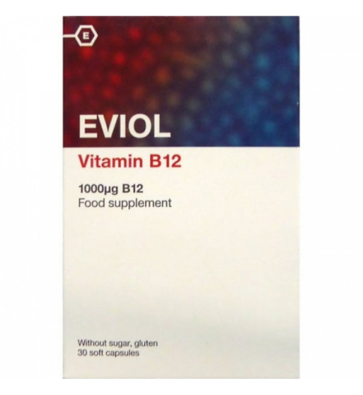 Eviol Vitamin B12 1000 μg, 30 softcaps
