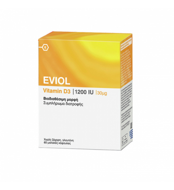 Eviol Vitamin D3 1200iu, 60 caps