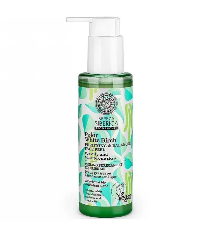 Natura Siberica Bereza Polar White Birch Purifying & Balancing Face Peel Τζελ Πίλνινγκ 145 ml
