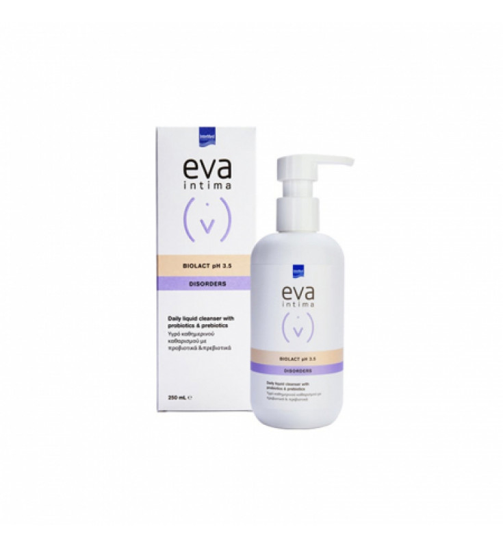 Intermed Eva Intima Biolact pH 3.5 Disorders Υγρό Καθαρισμού με Προβιοτικά και Πρεβιοτικά, 250ml