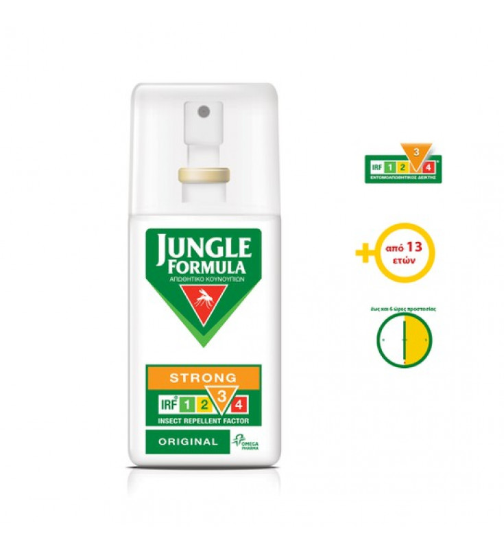 JUNGLE FORMULA Strong Original Αντικουνουπικό Σπρέι, 75 ml