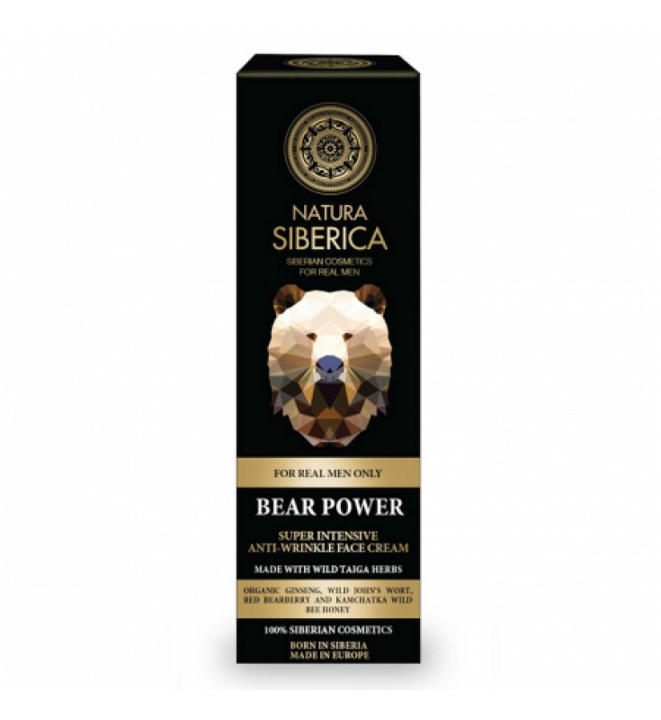 Natura Siberica Men Bear Power Intensive Anti Wrinkle Face Cream, 50ml