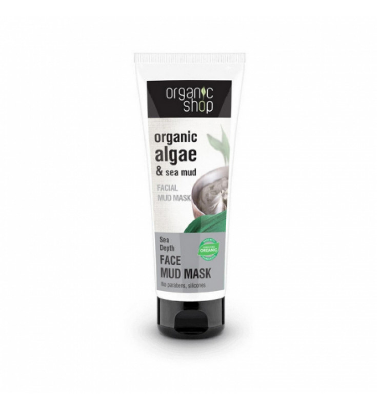 Natura SIberica Organic Shop Organic Algae and Sea Mud Face Mask, 75 ml