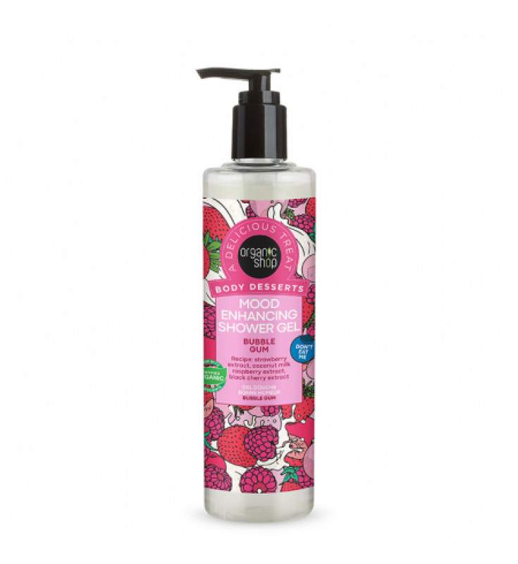 Natura Siberica Organic Shop Body Desserts Bubble Gum Αναζωογονητικό Αφρόλουτρο, 280 ml