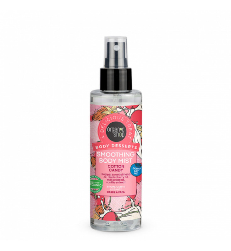 Natura Siberica Organic Shop Body Desserts Cotton Candy Καταπραϋντικό Body Mist, 200 ml