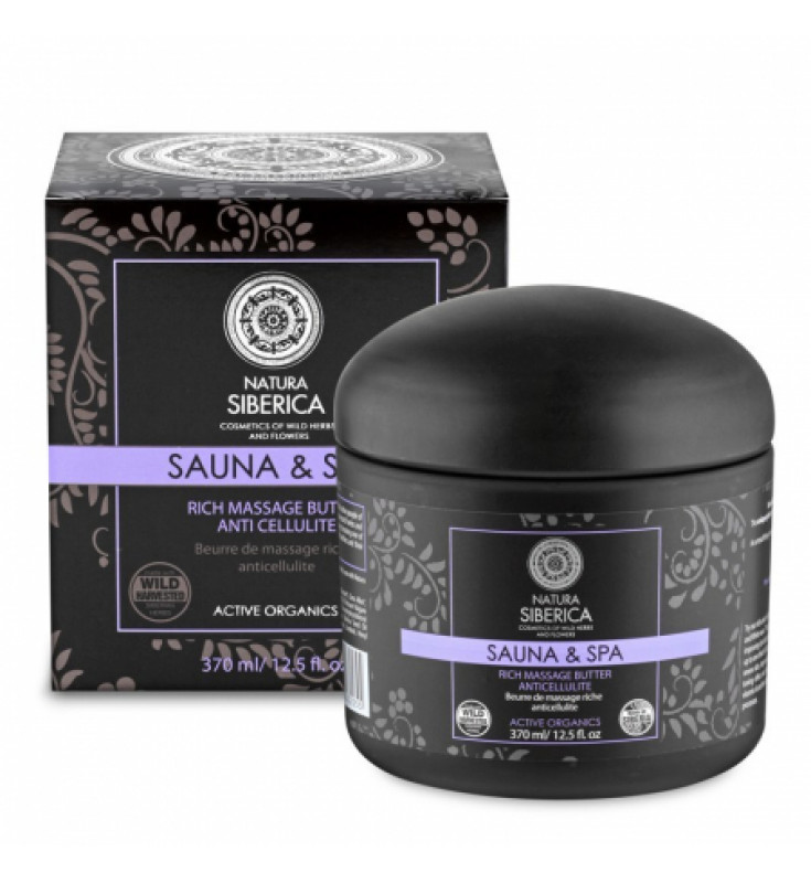 Natura Siberica Sauna and Spa Rich Massage Butter Anti Cellulite, 370 ml