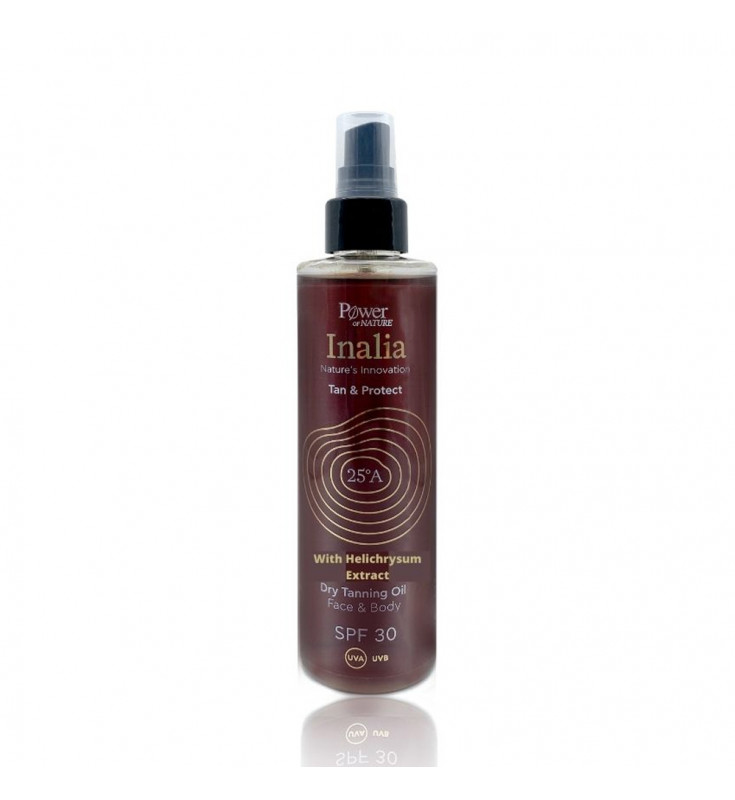 Power Health Inalia Dry Tanning Oil Face & Body SPF30 200ml (Ξηρό Λάδι Μαυρίσματος για Πρόσωπο & Σώμα με Εκχύλισμα Ελίχρυσου)