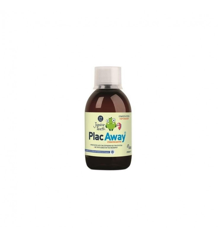 PlacAway Junior Στοματικό Διάλυμα με Γεύση Πορτοκάλι 250ml
