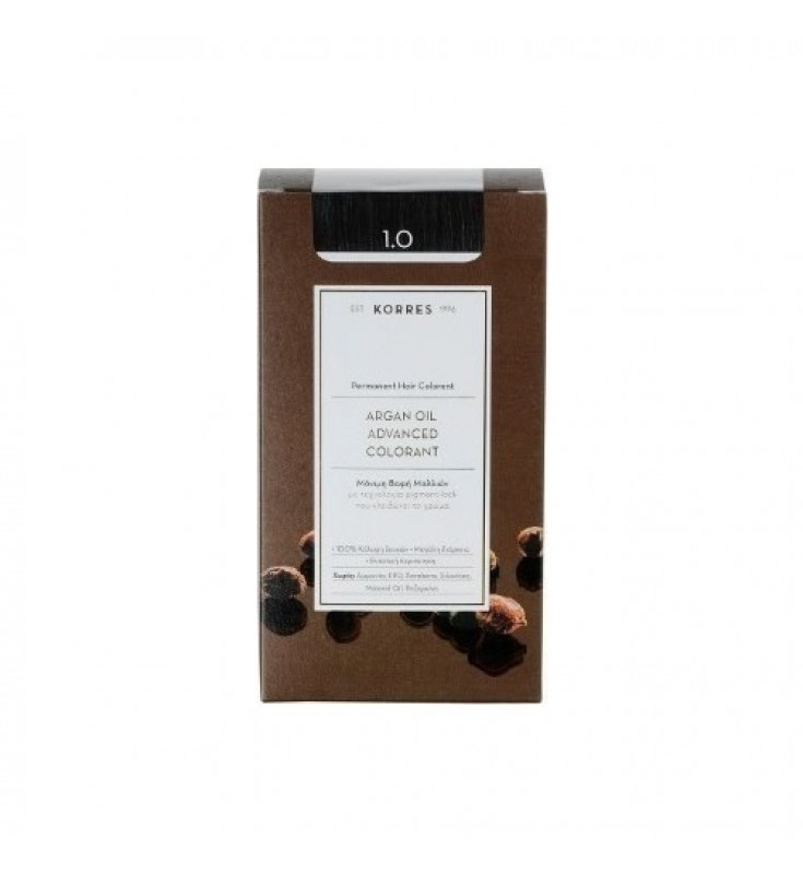 Korres Argan Oil Advanced Colorant 1.0 Μαύρο Φυσικό