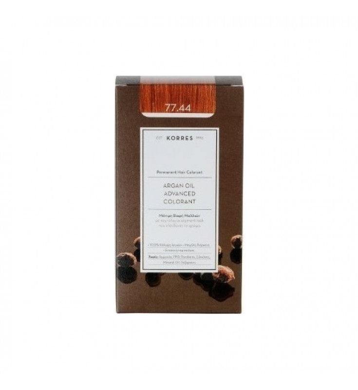 Korres Argan Oil Advanced Colorant 77.44 Ξανθό Έντονο Χάλκινο