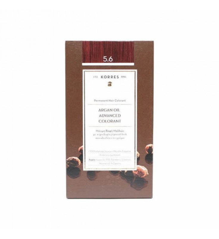 Korres Argan Oil Adnanced Colorant 5.6 Καστανό Ανοιχτό Κόκκινο
