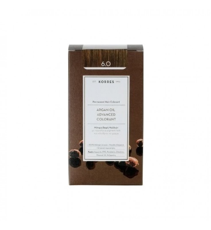 Korres Argan Oil Advanced Colorant 6.0 Ξανθό Σκούρο Φυσικό