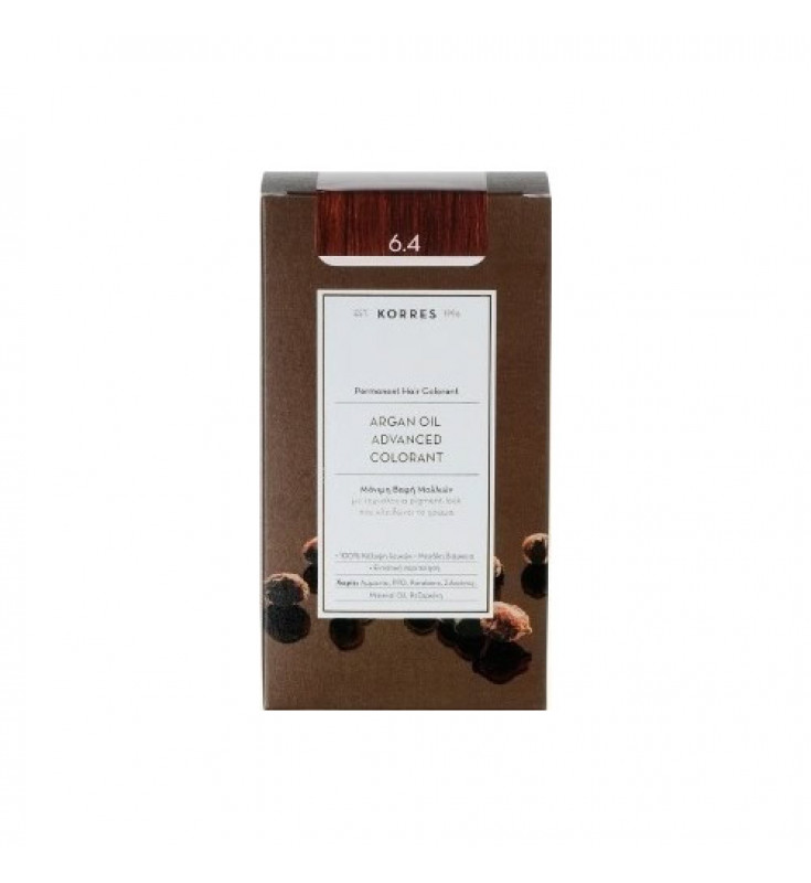 Korres Argan Oil Advanced Colorant 6.4 Ξανθό Σκούρο Χάλκινο