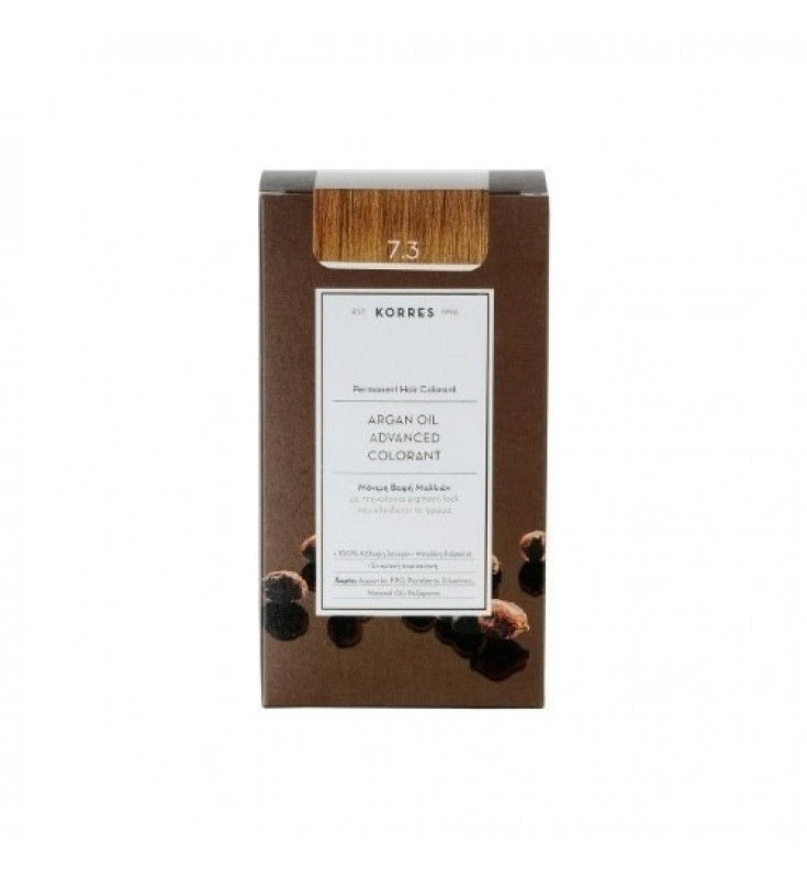 Korres Argan Oil Advanced Colorant 7.3 Ξανθό Χρυσό Μελί