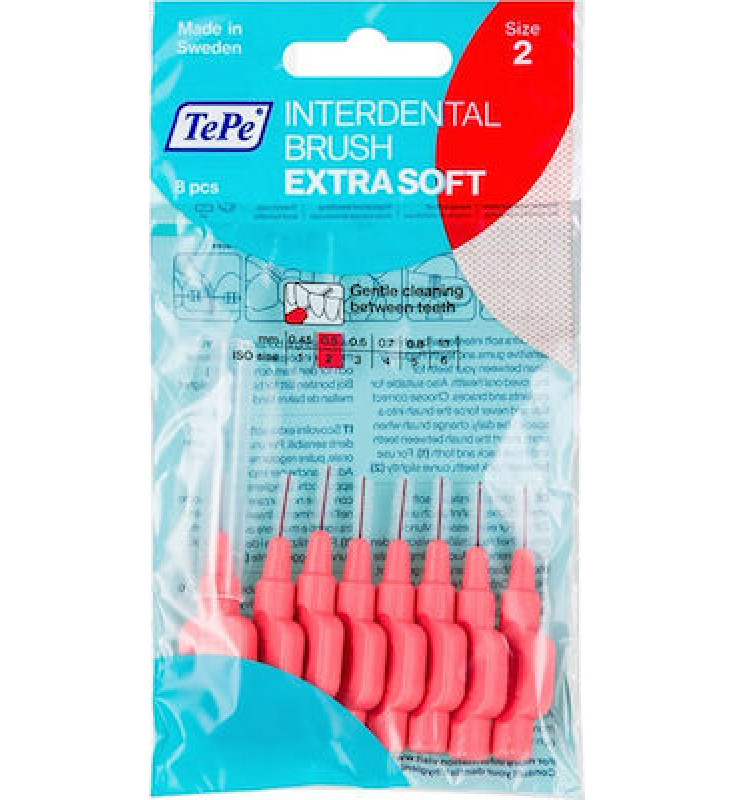 TePe Interdental Brushes X-Soft Μεσοδόντια Βουρτσάκια 0.5mm 8τμχ